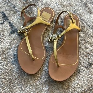 Gold summer Sandals